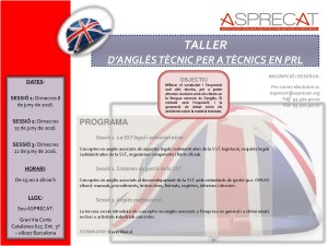 ASPRECAT - TALLER D'ANGLÈS PER A TÈCNICS EN PRL